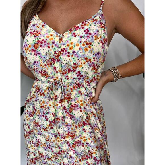 Rails Dresses & Skirts - Rails Frida Floral Midi Sun Dress Fleur S NWT Resort Wear Festival Coastal